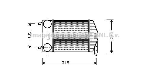 AVA QUALITY COOLING Kompressoriõhu radiaator FT4189